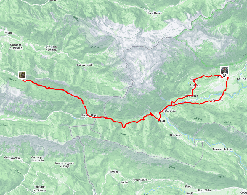 Bovec - Učeja - Sella Carnizza