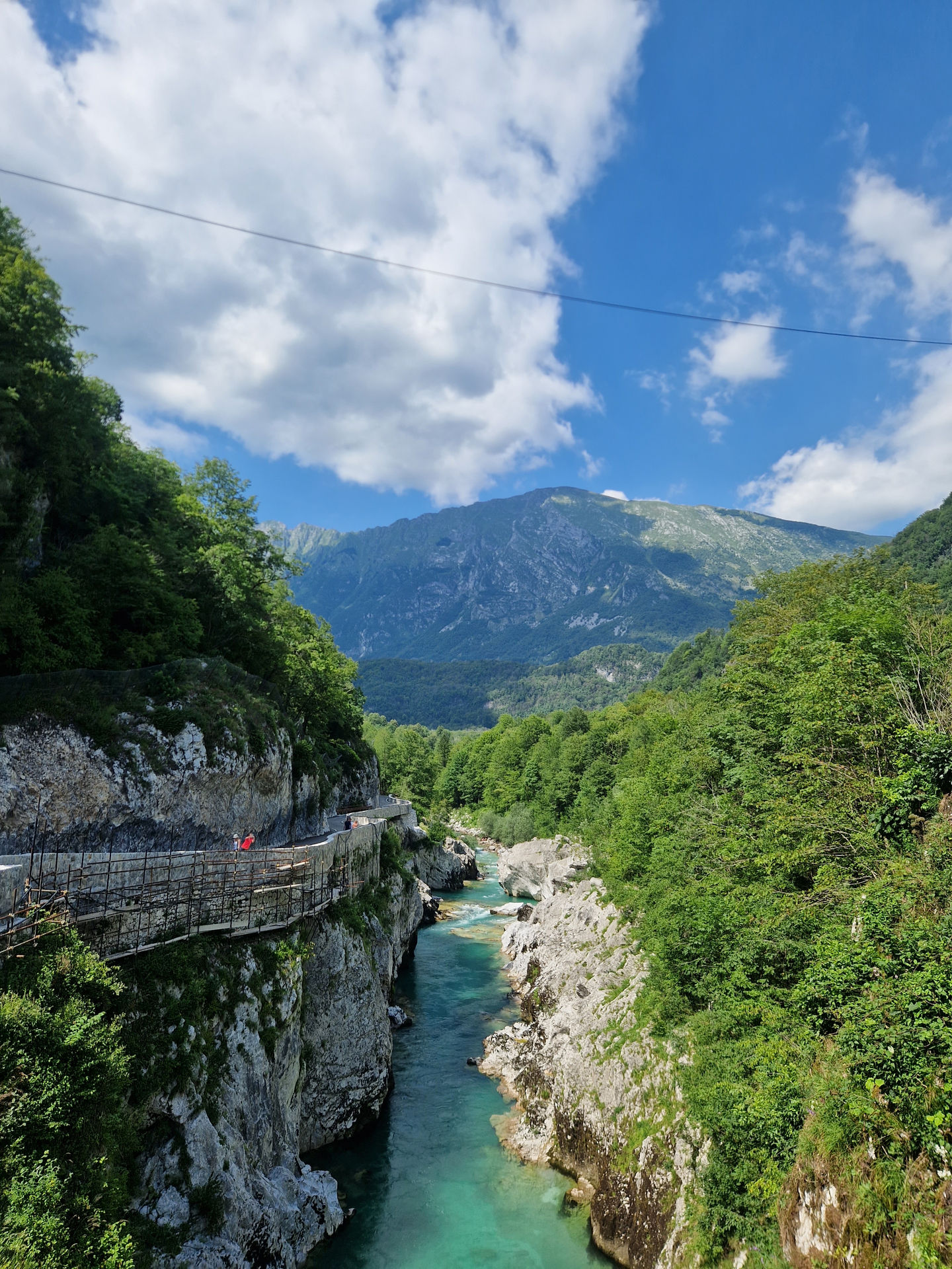 Bovec to Most na Soči trough the old road