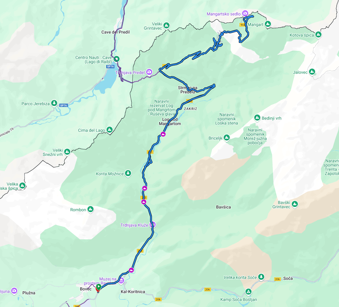 Bovec - Mangart